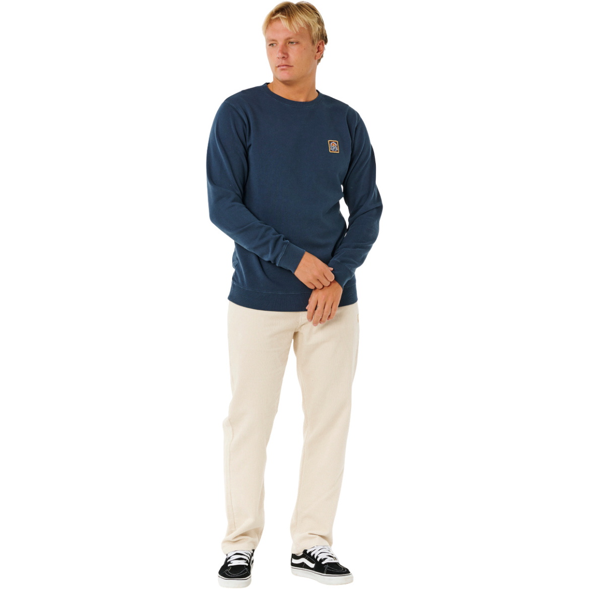 2026 Rip Curl Männer Pacific Rinse Patch Crew 0AMMFL - Dark Navy